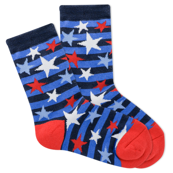 K.Bell Kid's American Made Stars & Stripes Crew Sock