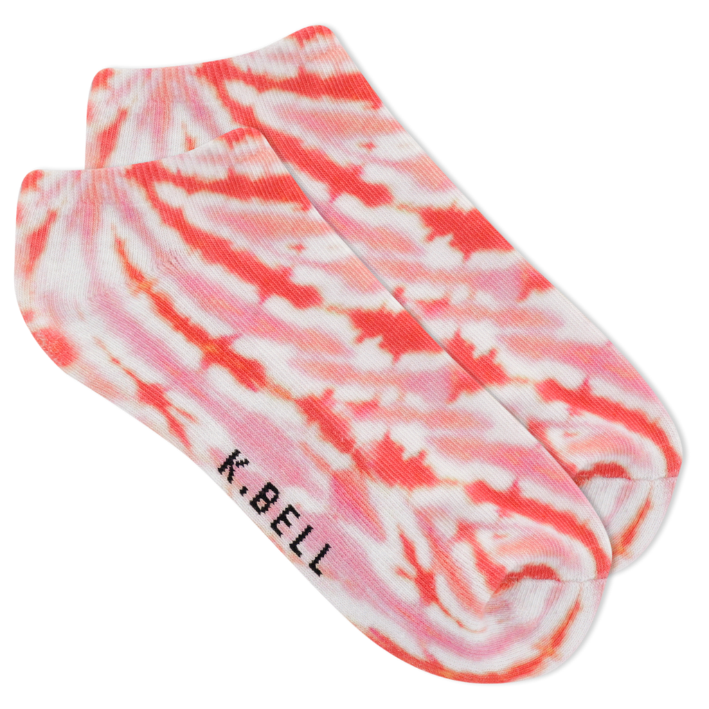 K.Bell Women's Tie Dyed No Show Ankle Socks