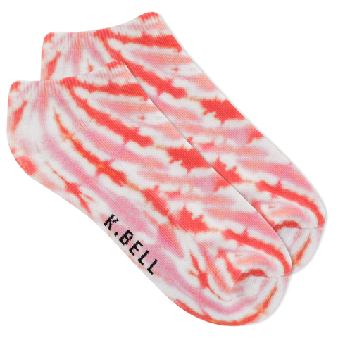 K.Bell Women's Tie Dyed No Show Ankle Socks
