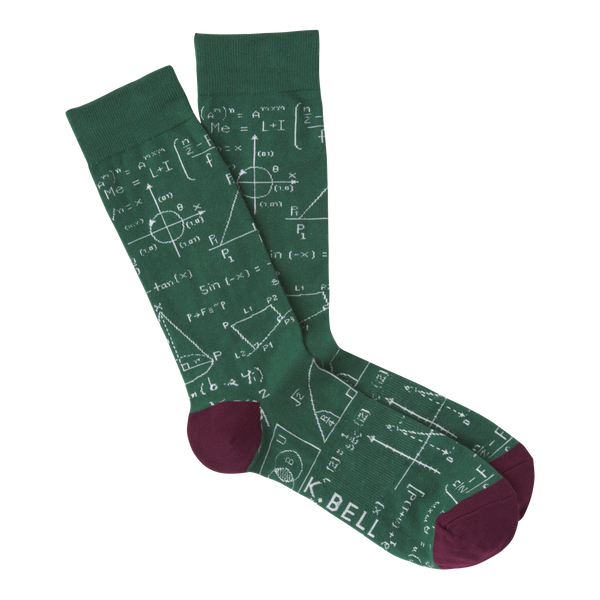K.Bell Men's Equations Crew Sock