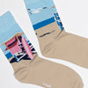 K.Bell Women's Beach Hut Crew Sock