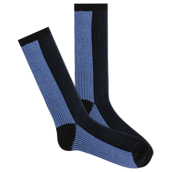 K.Bell Men's Soft Extreme Duo Color Block Boot Crew Socks