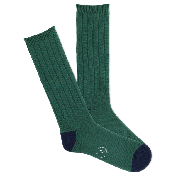 K.Bell Men's Classic Comfort Fit Ribbed Crew Sock