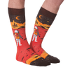 K.Bell Men's Red Planet Crew Sock