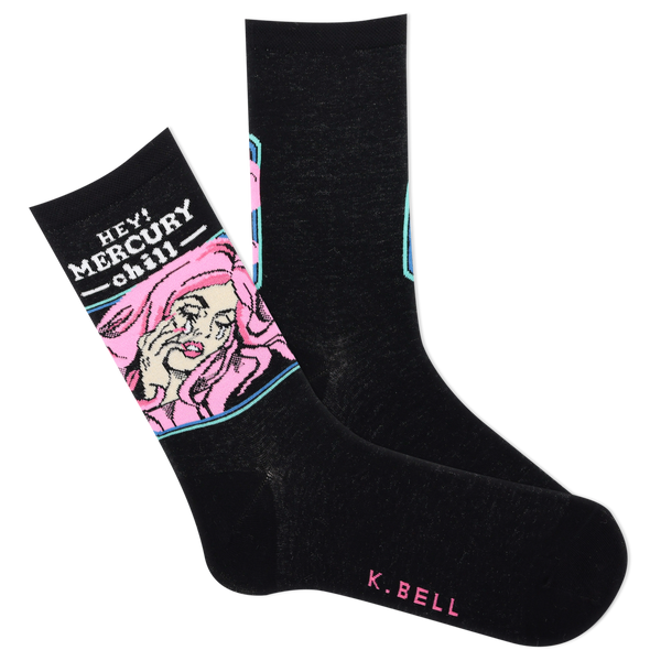 K.Bell Women's Hey Mercury Chill Crew Sock