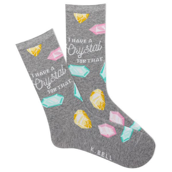 K.Bell Women's I Have a Crystal For That Crew Sock