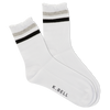 K.Bell Women's Retro Varsity Lettuce Crew Socks