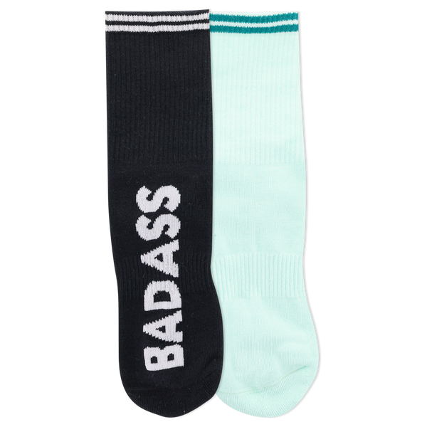 K.Bell Women's K.B Athletic Badass Active Anklet Sock 2 Pack