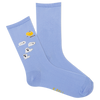 K.Bell Women's Ghosted Text Crew Sock