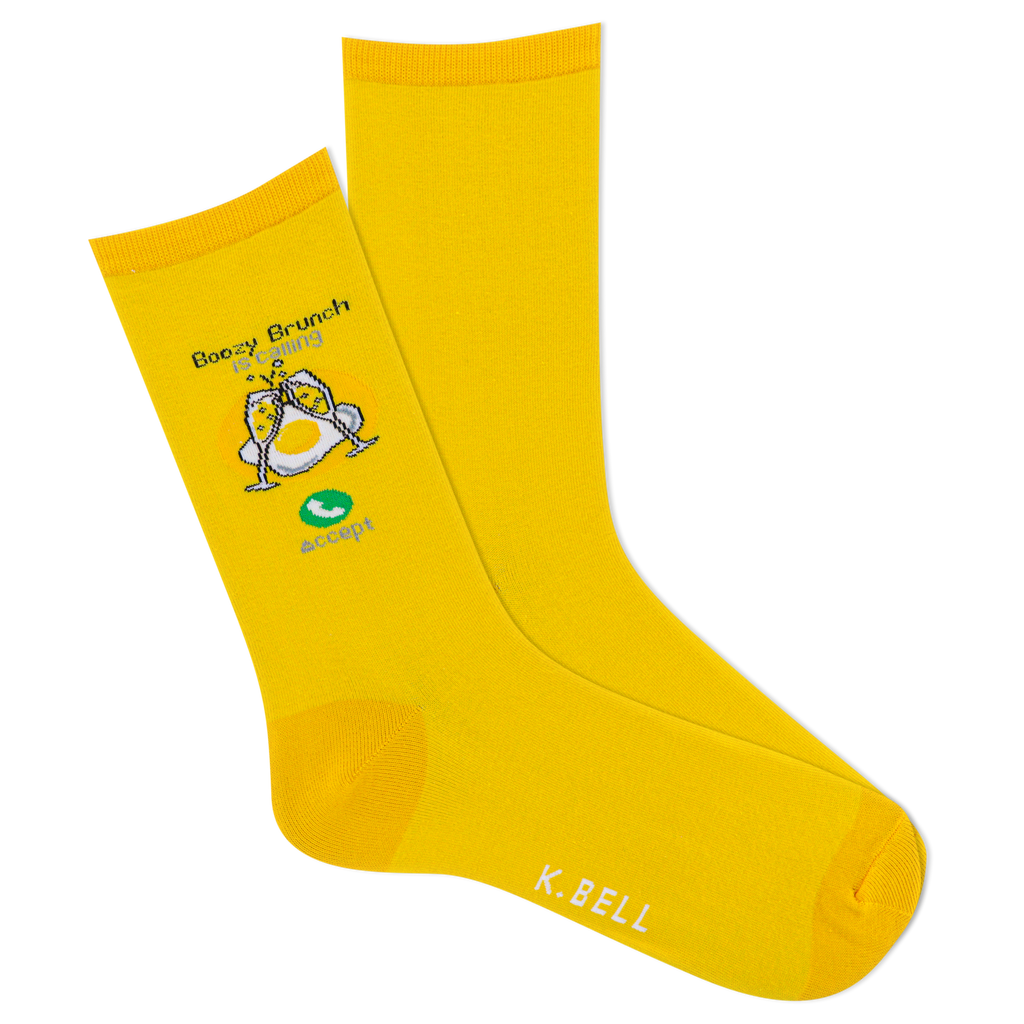 K.Bell Women's Boozy Brunch is Calling Crew Sock