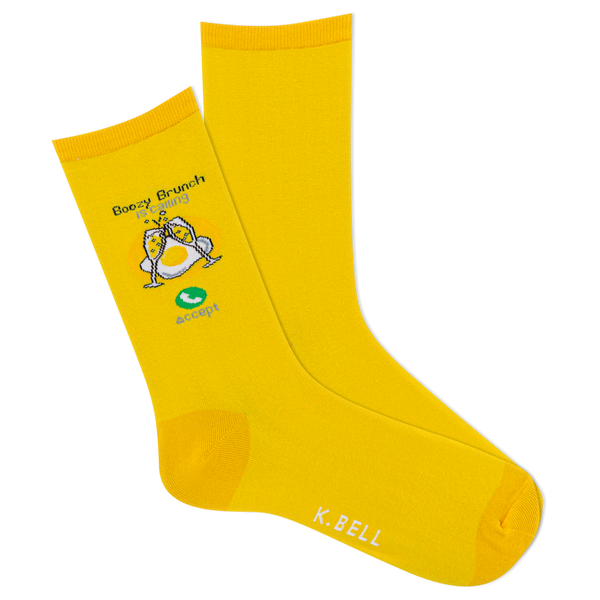 K.Bell Women's Boozy Brunch is Calling Crew Sock