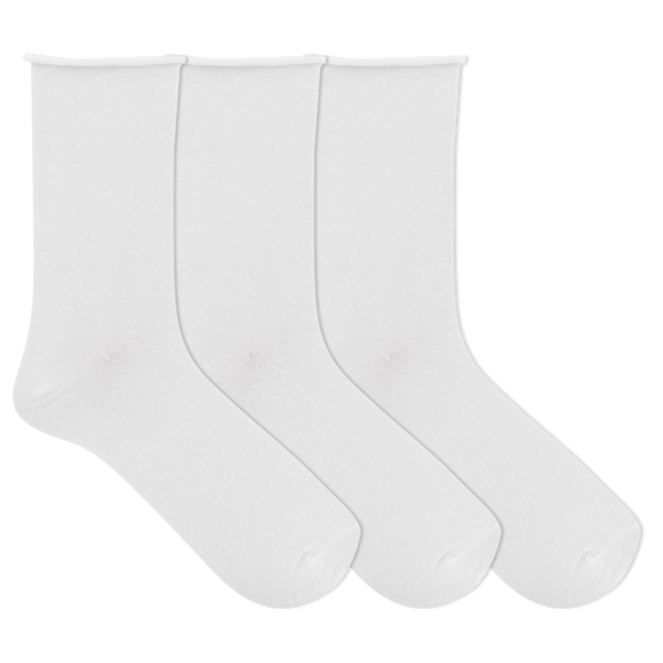 K.Bell Women's Relaxed Fit Roll Top 3 Pair Pack