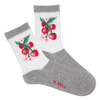 K.Bell Women's Sheer Strawberry Vine Crew Sock