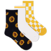 K.Bell Women's L.A. Sunflower Active Crew Sock