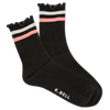 K.Bell Women's Retro Varsity Lettuce Crew Socks