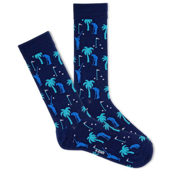 K.Bell Men's Golf Paradise Crew Sock