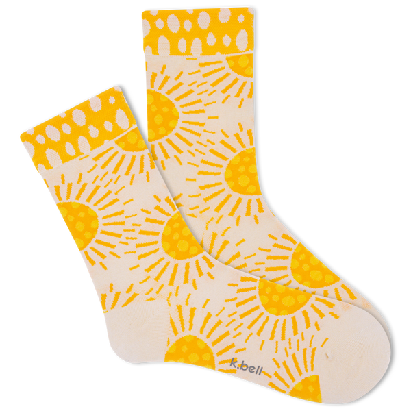 K.Bell Women's Boho Sun Spots Crew Sock