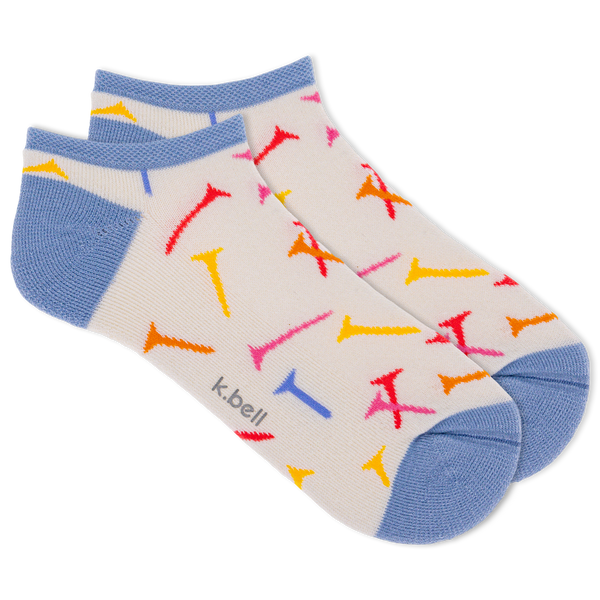 K.Bell Women's Scattered Tees No Show Sock