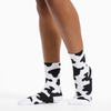 K.Bell Women's American Made Cow Print Crew Sock