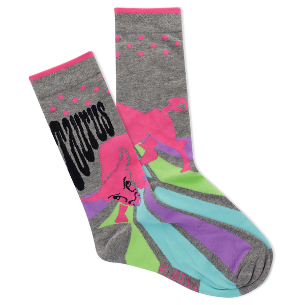 K.Bell Women's Astrology Taurus Crew Socks