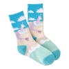 K.Bell Kid's Unicorn Mermaid Crew Sock
