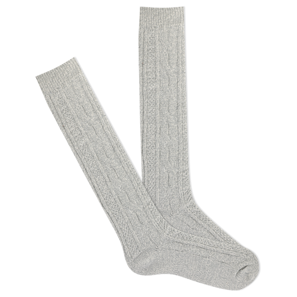 K. Bell Women's Soft and Dreamy Cable Knee High Sock flat lay photo
