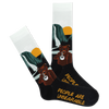 K. Bell Men's People Are Unbearable Crew Sock flat lay photo